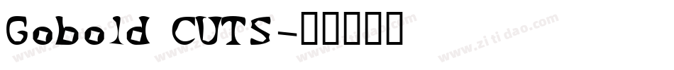 Gobold CUTS字体转换